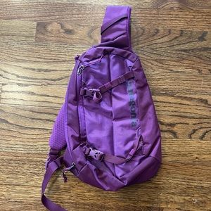 Purple Patagonia sling backpack